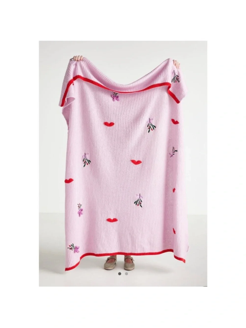 Anthropologie Diane Knitted Icon Throw Blanket